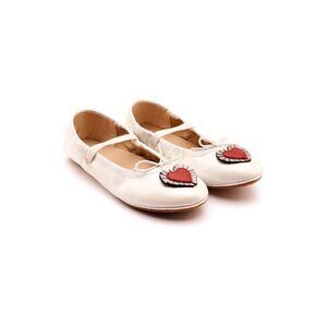 Old Soles Heart Ruffle Leather Loafer